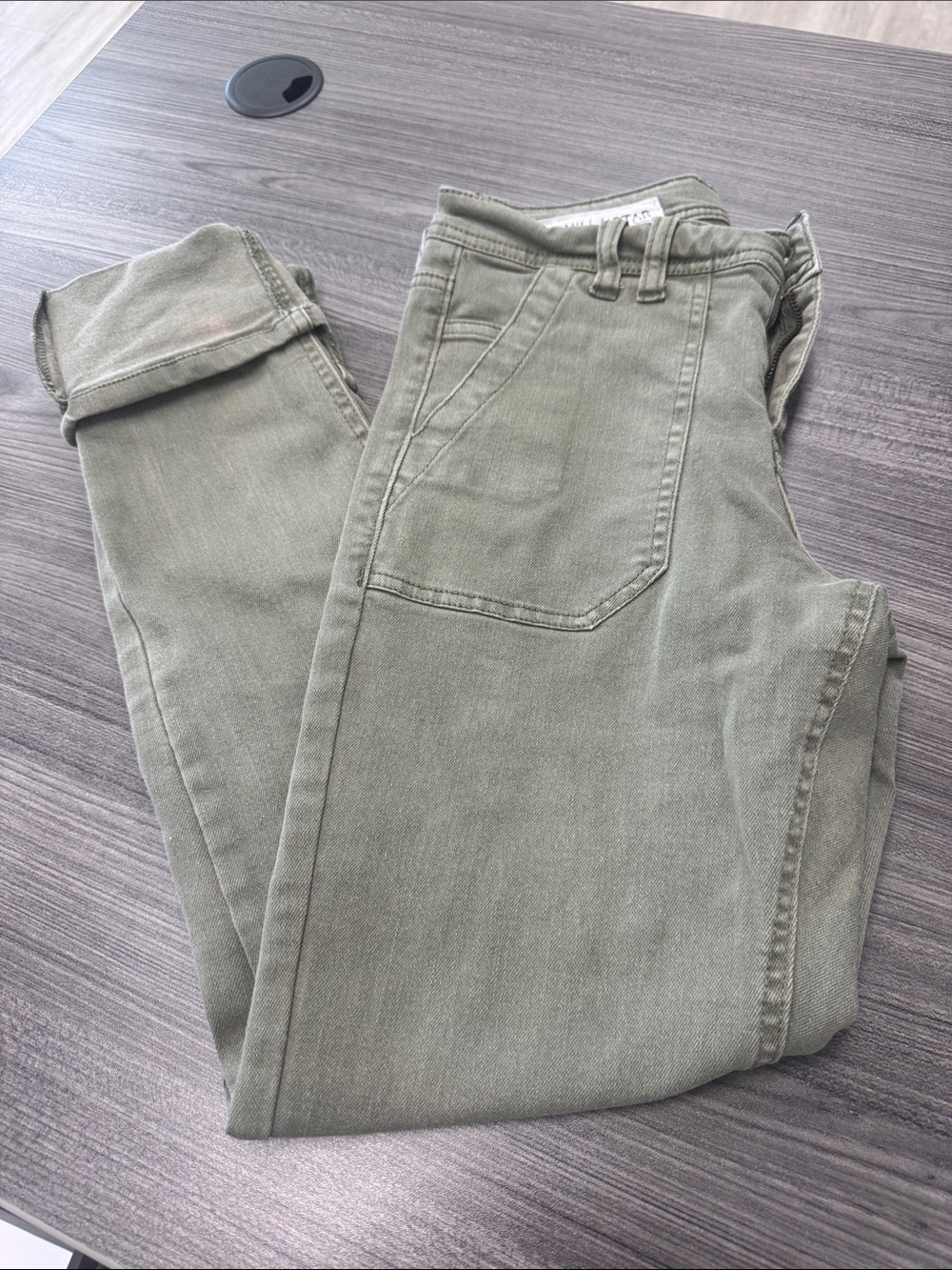 Vanilla Star Olive Green Skinny Jeans